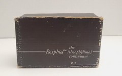 Respbid Medical Drug Advert Promo Metal Art Vintage 1970’s In Original Box