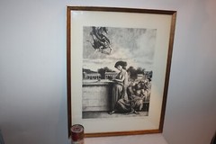 Pharmaceutical Lithograph Hermes Hygeia Alsculapins Panacea Signed Castillo