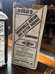 Vintage Early Medical Medicine Pc Hoods Sarsaparilla Gentian & Bitter Orange NYC