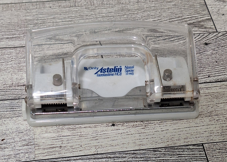 Astelin Azelastine Nasal Spray Chart Hole Punch Pharmaceutical Drug Rep Swag