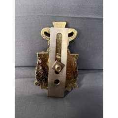 Vintage Metal Pharmacy Emblem Collectible Pharmaceutical Symbol Silver