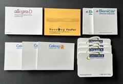Drug Rep Pharmaceutical Post It Notes Lot Benicar Oxytrol Celexa Novolog Allegra