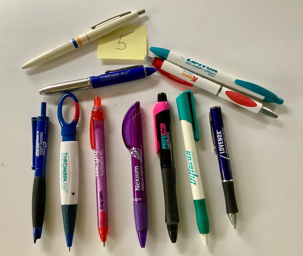 Lot of 11 Drug Rep Pharmaceutical Promo Advertising Pens