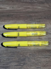 Januvia Post-It Highlighters Pharmaceutical Drug Rep Advertising Yellow Lot Of 3