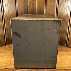 Vintage Pharmacy Prescription Box SAMUELS Metal File Apothecary Rx Cincinnati OH