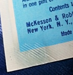 Vintage V.A. Douche Powder Sealed Packet .1/9 oz ~ McKesson & Robbins Inc