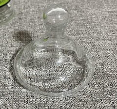 VTG Glass Apothecary Jar With Lid Army Navy Liniment Medicine Remedy 1970’s