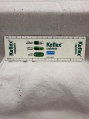 1983-84 Keflex Cephalexin medicine advertising 6″ plastic ruler