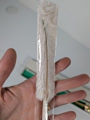 LEVEMIR Pharma Promo Long Feather Pen & Holder With Original Box New Vintage