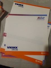 VTG Vioxx Maxalt Dual Brand Notepad Sheets Merck Drug Rep Ephemera Rare