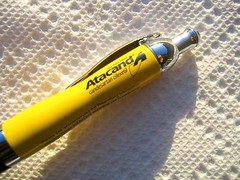 Drug Rep Pens ( ATACAND ) Rare Yellow and Black Heavy Metal New