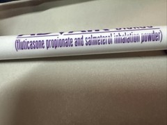 Vintage Advair Diskus Advertising Pen Ball Point Medical Pharmaceutical Pen