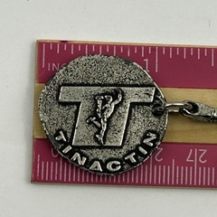 Vintage Tinactin Pharmaceutical Advertising Token Keychain – Wrestler Athlete