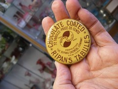 Vtg Medical Remedy Pharmacy Quack Cure – Chocolate Coated Ripans Tabules Tin