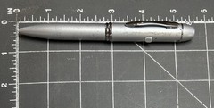 Novartis Pharmaceutical Promotional Promo Advertising Logo Silver Black Ink Pen