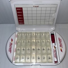 Pharmaceutical Drug Rep Promo Daily/ Month Pill Organizer From SUTENT 28 Slots