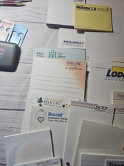 Vintage Pharmaceutical Medical Rep Lot – Pens, Clips, Calculator, Pencils, Paper
