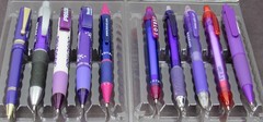 Drug Rep Lot 10 PENS Shades of Purple Pharmaceutical Promo Medical Advertising