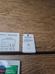Sporanox Pharmaceutical Drug Advertising Promotional Card Clock NEEDS BATTERY