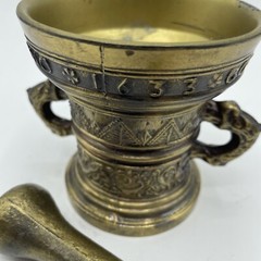 VTG Mortar & Pestle Lot of 5 Decorative Brass Apothecary Pharmacy Pill Grinder