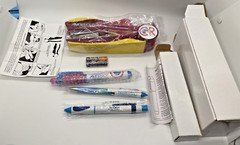 Ambient CR Stapler Tape Dispenser Pen light NasacortAQ Actonel Ballpoints NOS