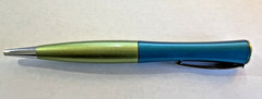 VTG Set of two (2) CHANTIX Heavy Metal Pen Metallic Green & Teal Smooth
