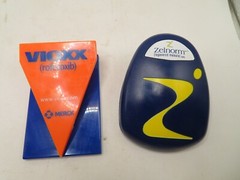 LOT OF 2 Drug Rep large refrigerator magnet clips VIOXX & ZELNORM
