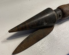 Cork Borer Sharpener Wooden Handle Apothecary Pharmaceutical Chemist, Tube Sharp