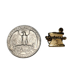 Walgreens Pharmacy 3 Year Service Lapel Pin Gold-Tone Mortar Pestle Logo