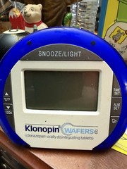 RARE KLONOPIN WAFERS CLONAZEOAM Promo Drug Rep Alarm Clock Pharmaceutical