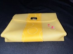 Ortho Tri-Cyclen Drug Rep Pharmaceutical Yellow Vinyl Pouch With Latch Closure