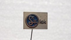 SANDOZ Pharmaceuticals vintage lapel pin badge / SET of 3 pins (Albert Hofmann)