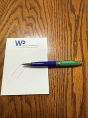 Celebrex Pharmaceutical Rep Pen Heavy Metal Blue & Green