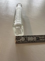 Vintage Clear Glass Medical Bottle Antique Apothecary 4” Pharmacy