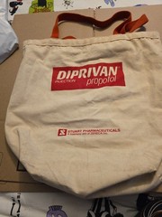 Vintage Diprivan Propofol Tote Bag Pharmaceutical Advertising DIP#5