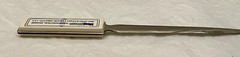 VTG 1980’s MEAD JOHNSON QUIBRON-T SR 7″ METAL LETTER OPENER PHARMA REP LOGO