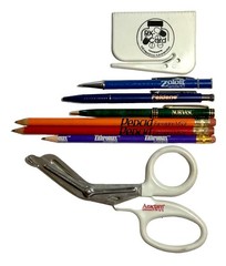 Pharmaceutical Rep Pens Pencils Letter Opener Scissors Collectibles lot