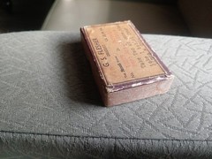 Vintage Cardboard Prescription Pill Box G. S. FLESHER CAIRO, W. VA.