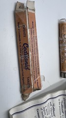 RARE Vintage SANDOZ CEDILANID Glass Tube w/box and Instructions EMPTY