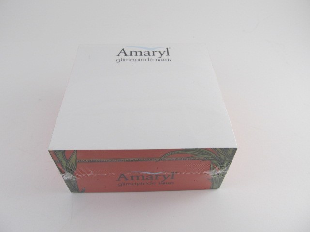 Amaryl Glimepiride Tablets Post-it Notes Pad Drug Rep Pharmaceutical Advertising