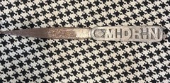 Letter Opener Nolamine Carnrick Laboratories Advertising Pharma VTG MCM Metal