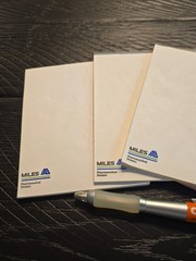 Cipro Pharmaceutical Drug Rep Pen And Note Pads Vintage Metal Pen