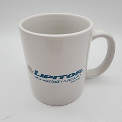Vintage Lipitor Coffee Mug Cup Pharma Drug Rep Advertising Doctor White 11 oz