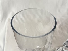 Large Clear Glass Apothecary Counter Display Jar with Large Fenial Lid 19.5″