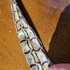 Pfizer Neck Tie Silk Blue Pill Yellow Men’s Necktie Pharmaceutical Gift