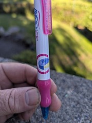 RARE Ambien CR HOT PINK GEL Ink Pen Drug Rep Pharmaceutical Collectible