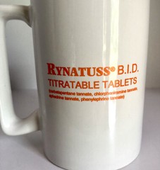 RYNATUSS B.I.D Pharmaceutical Advertising Collectible PHARMA REP 12oz Coffee Mug