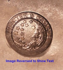 1981 PROCTER & GAMBLE Logo Pin STEEL STAMPING DIE Robbins RH769