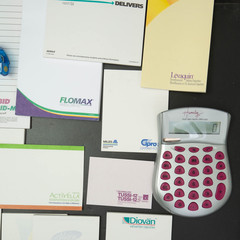 Vtg Drug Rep Pharmaceutical Partial Sticky Notes Stapler Calculator Pharma Lot