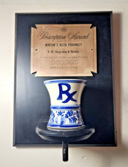 Vtg Prescription Award 1 Million Prescriptions by Winton’s Vista Pharmacy